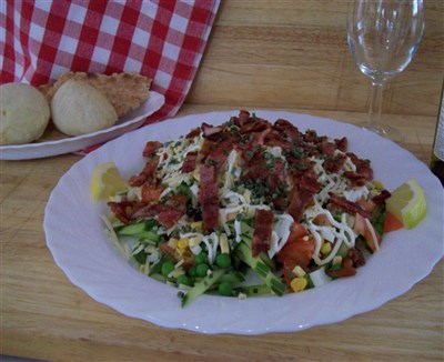 Skomakarsallad, med strekt fläsk